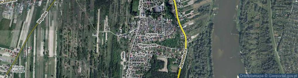 Zdjęcie satelitarne Piękna ul.